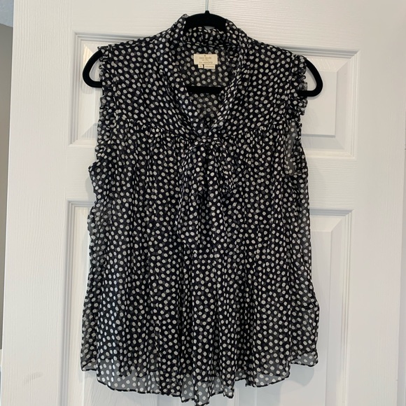 EUC Kate Spade polka dot blouse - Picture 2 of 7